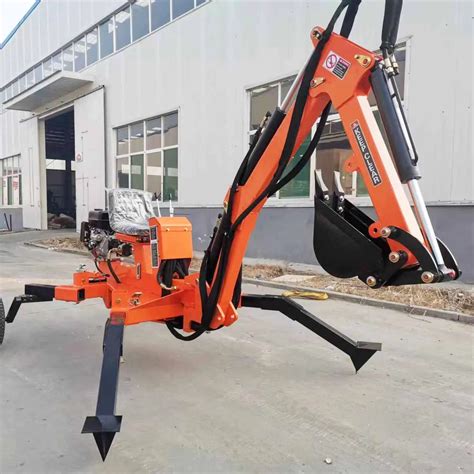 china towable excavator|towable backhoe with hydraulic outriggers.